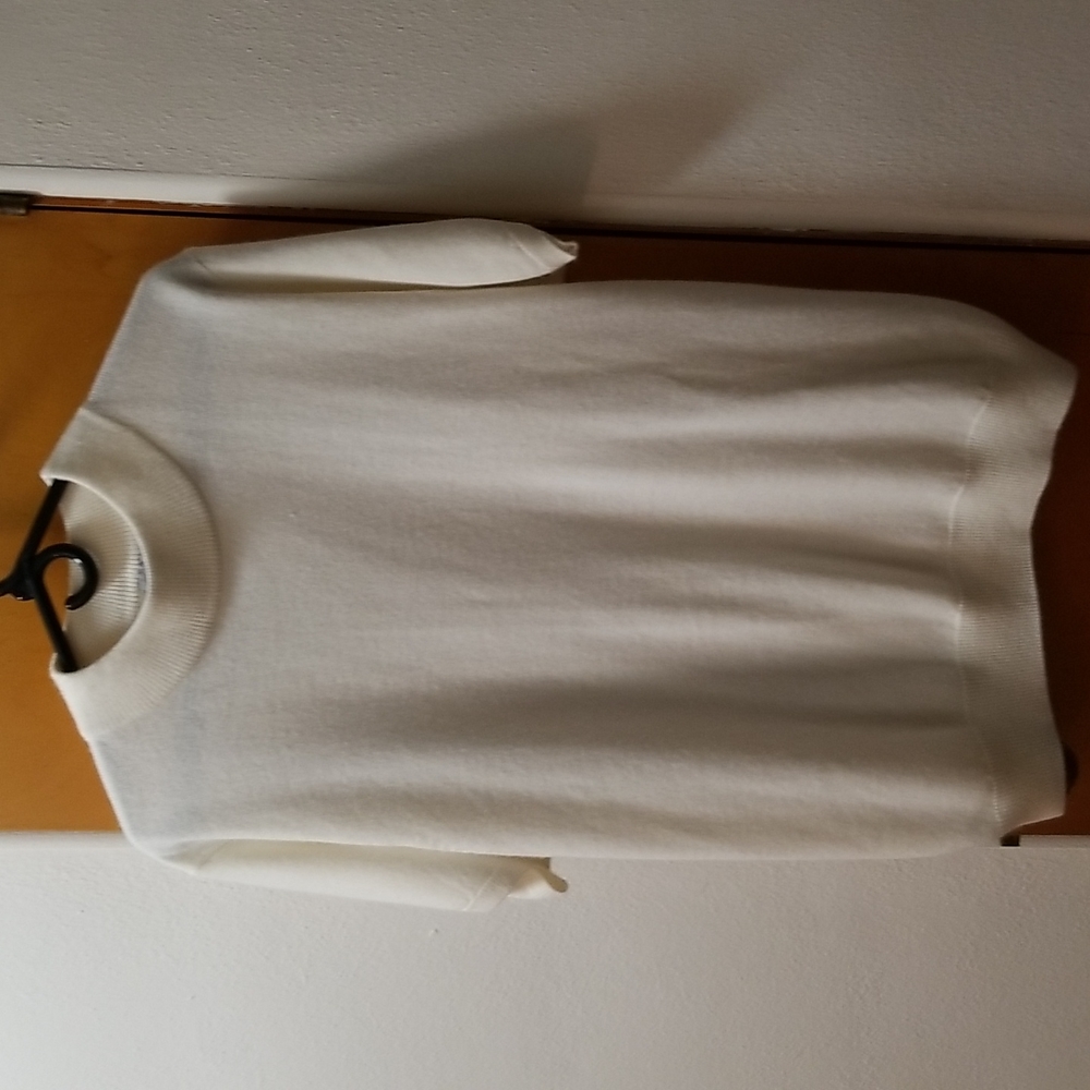 Tan Jay XL White Sweater